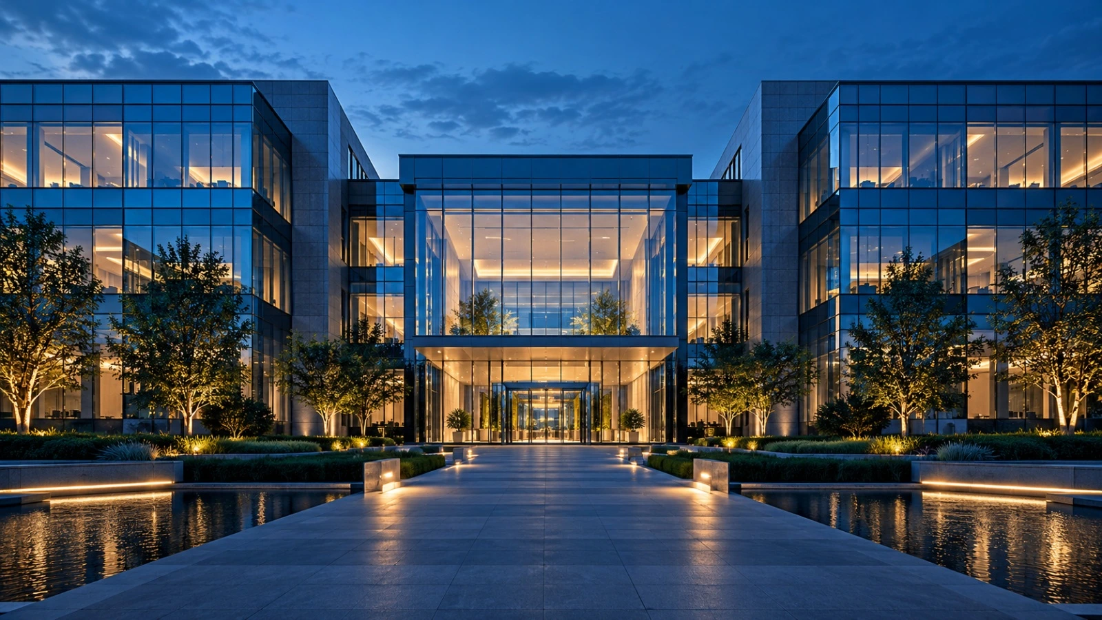 Financial-office architecture concept image.
