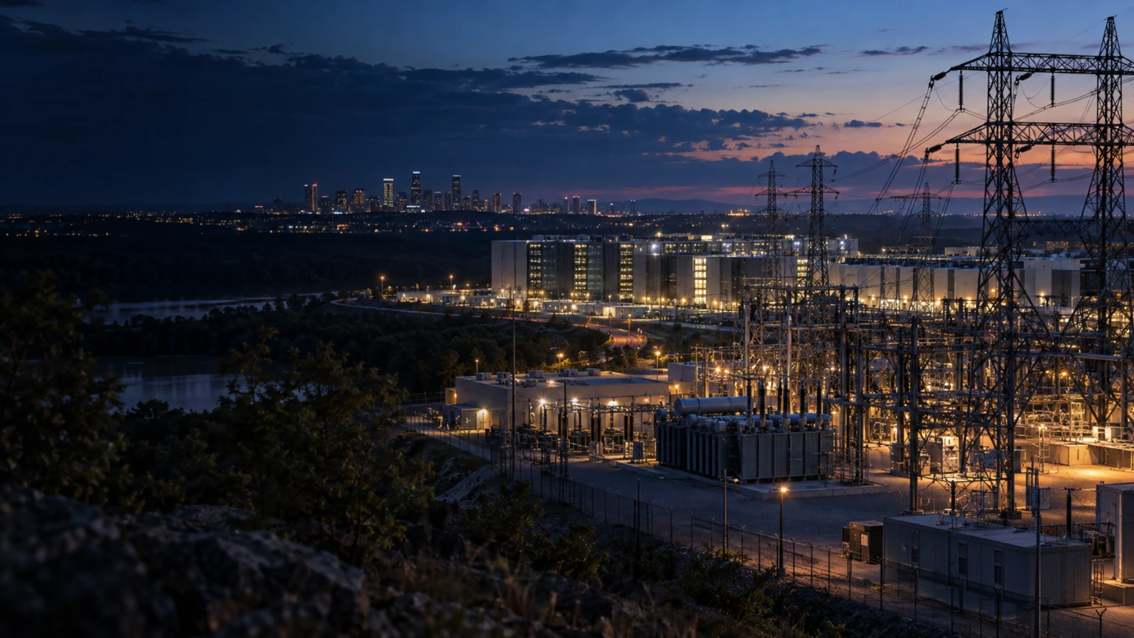 Energy infrastructure imagery accompanying the Duke Energy lobbying research article.