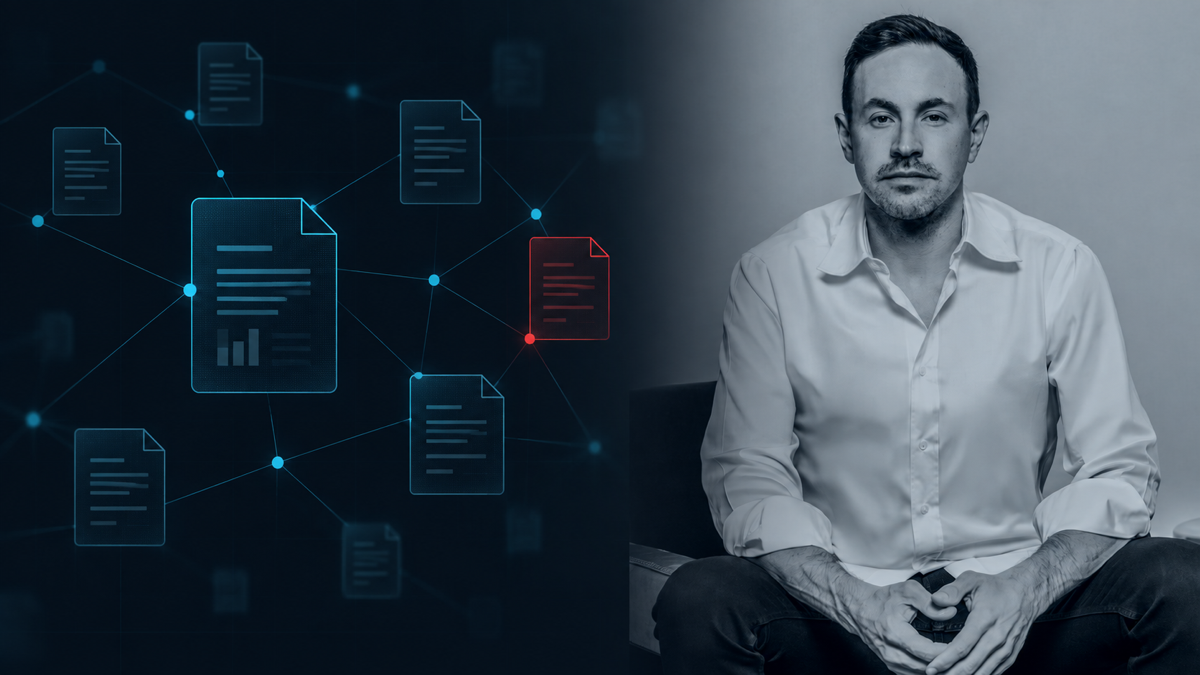 Ryan Cohen beside a network of connected public filing documents