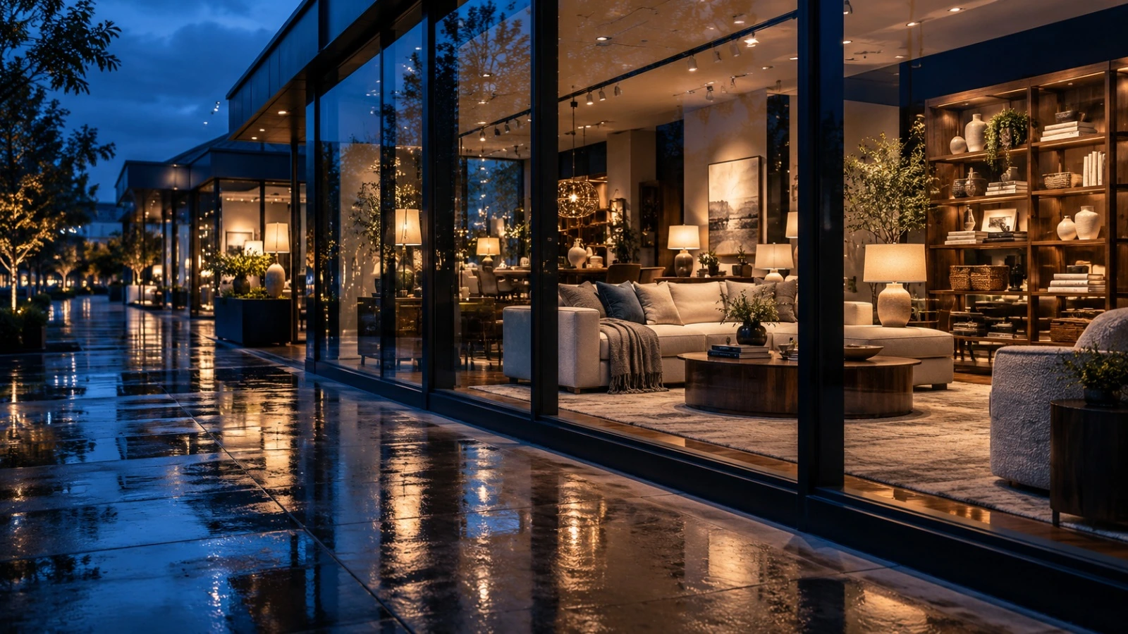 Home-furnishings showroom concept image.