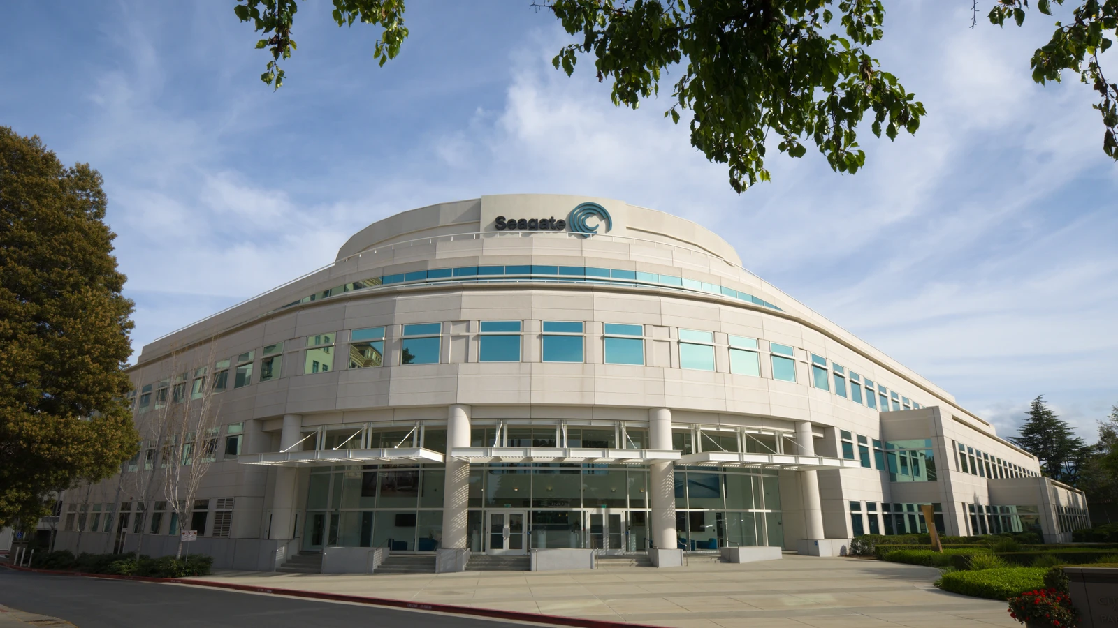 Seagate's former Cupertino headquarters in an archival 2013 photograph, with no editorial text overlays.