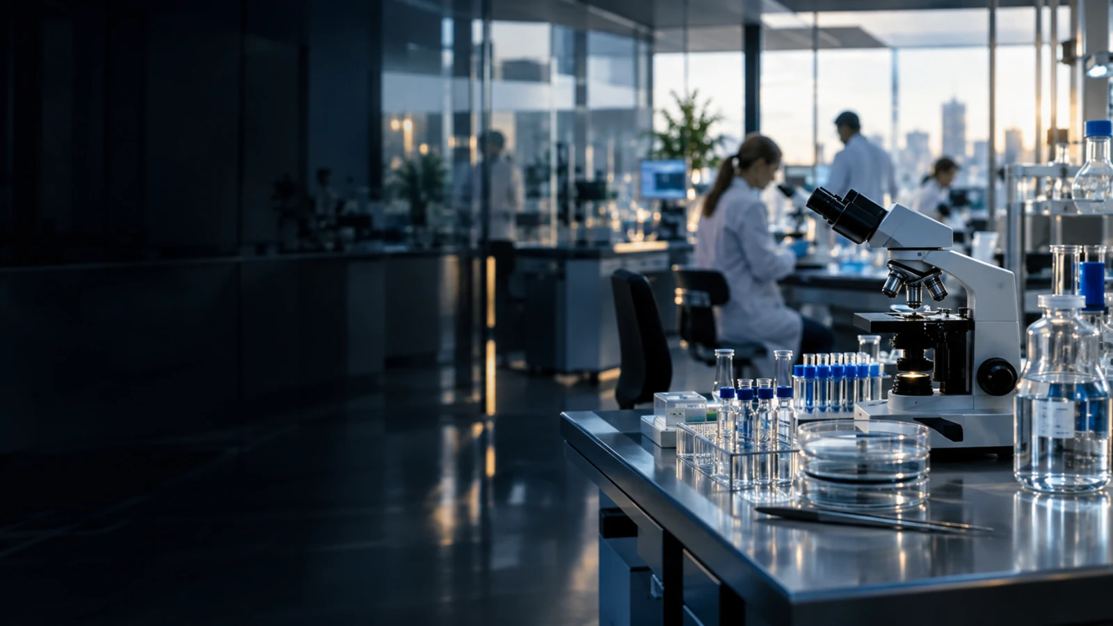 Biotechnology research imagery accompanying the Xenon insider buying case study.